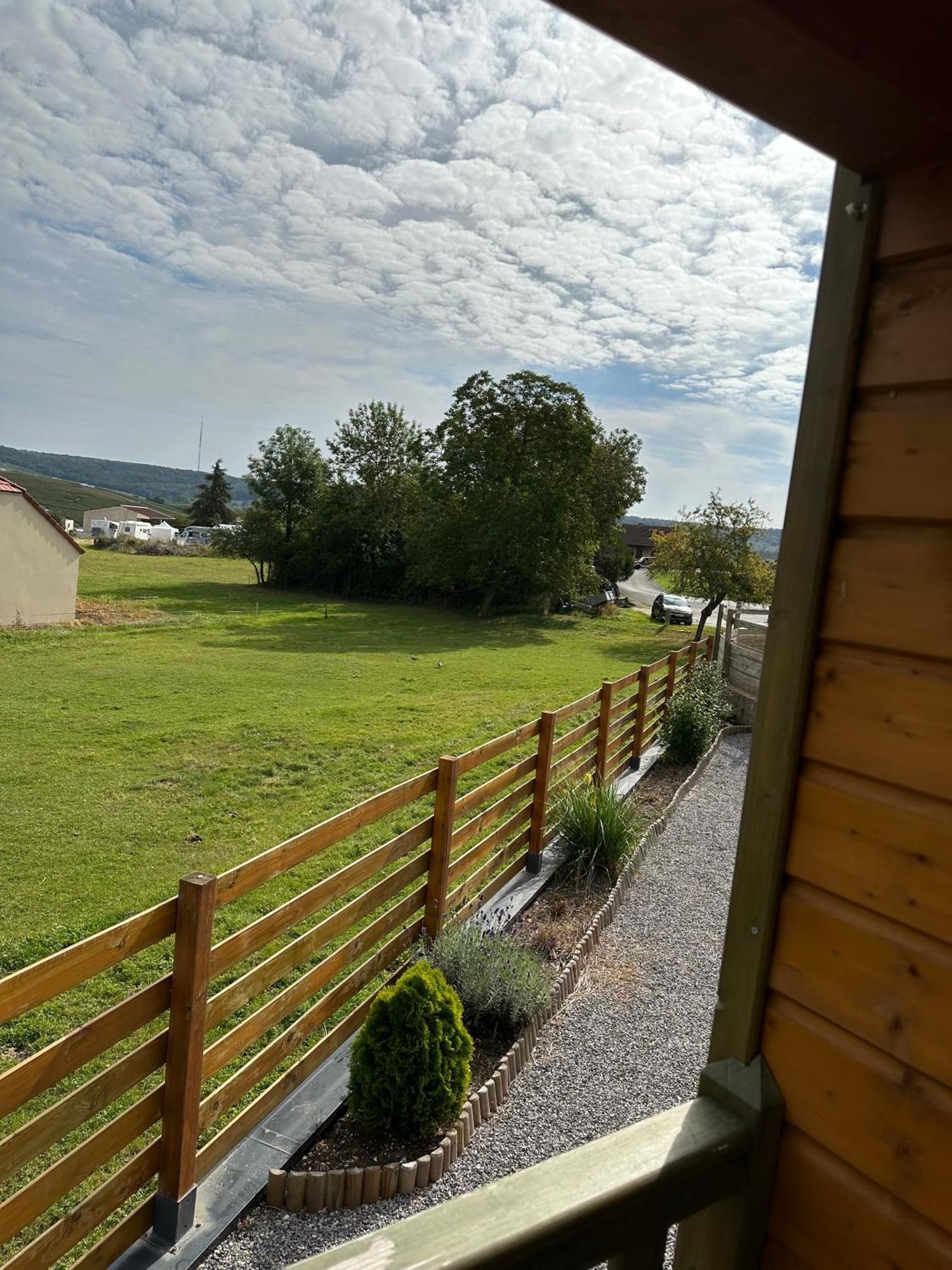 Villa Chez Celia, Roulotte en Champagne Fleury-la-Riviere Exterior foto